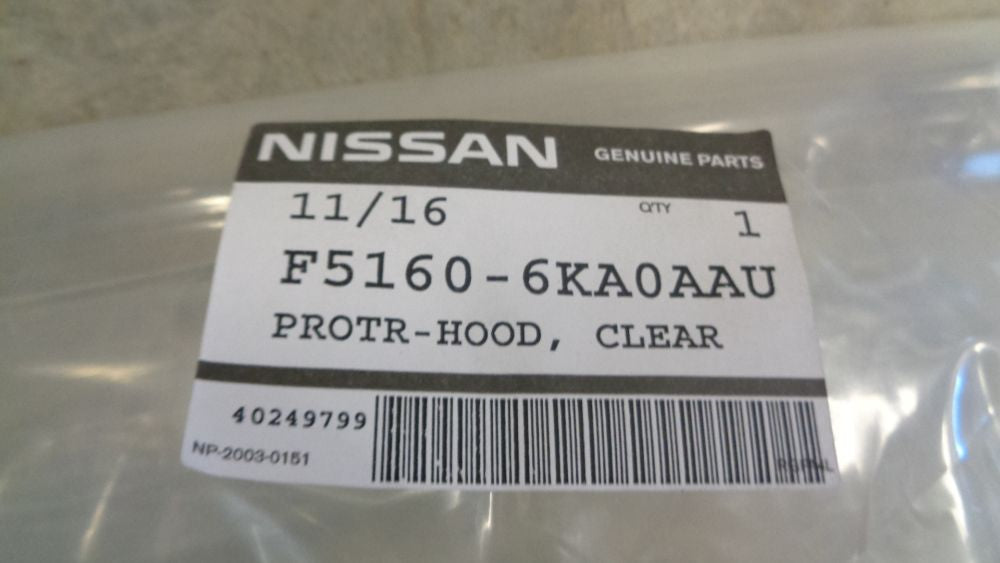 Nissan R52 Pathfinder Genuine Clear Bonnet Protector Kit New