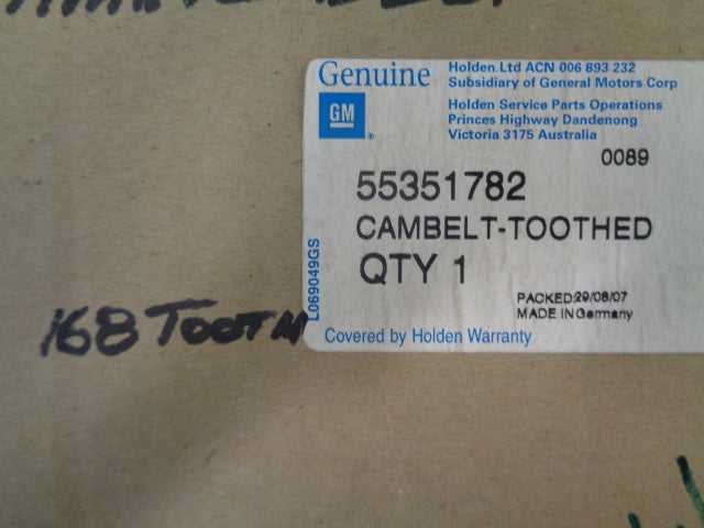 Holden TS Astra Genuine Timing Belt New Part