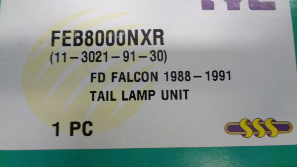 SSS Rear Right Hand Tail Light New Part Suitable for Ford Falcon New Part
