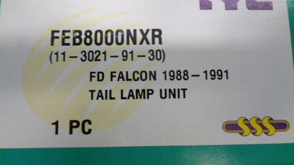 SSS Rear Right Hand Tail Light New Part Suitable for Ford Falcon New Part