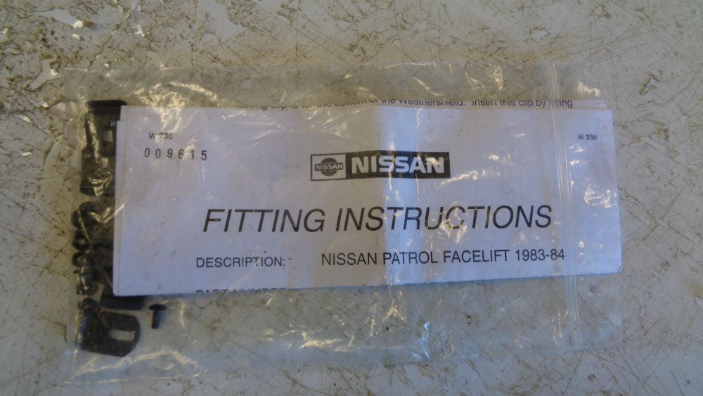 NISSAN PATROL 1983-84 RIGHT HAND WEATHER SHIELD GENUINE NEW PART