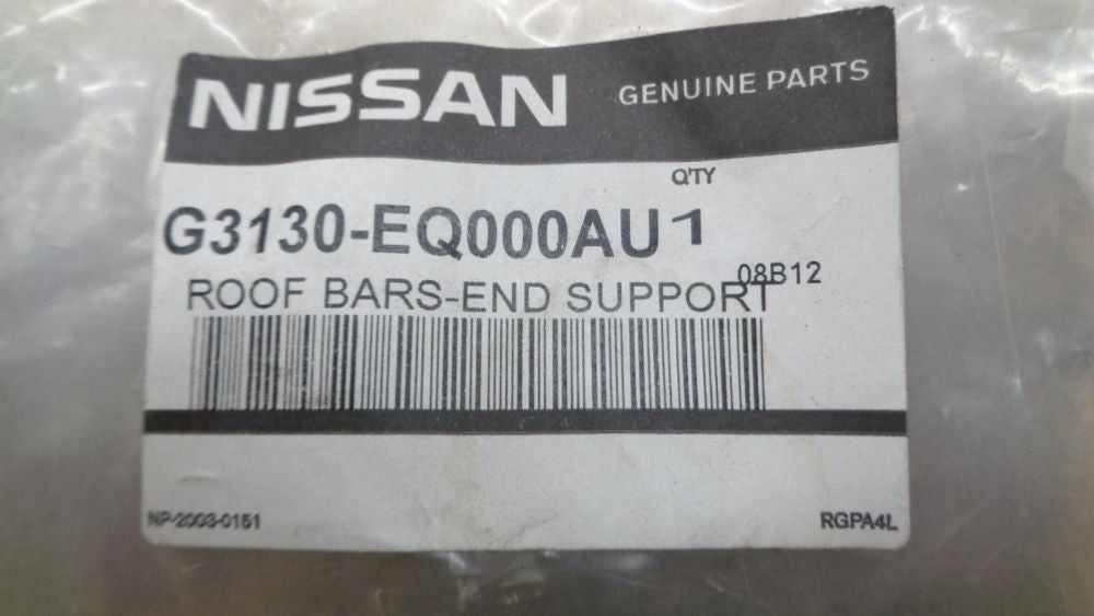 Nissan Genuine Roof Bar End Support Cap New Part