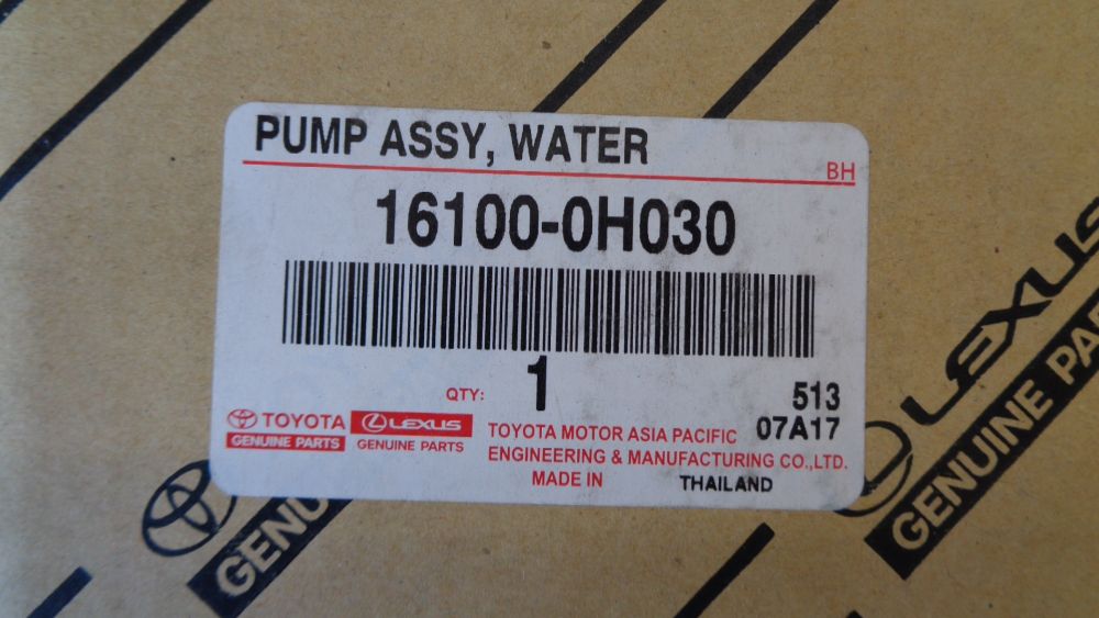 Toyota Camry Genuine Water Pump Assy  New Part