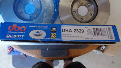 DBA Front Vented Brake Rotor Pair Street Series Suits Nissan Dualis New Part