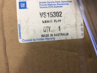 Holden JB Camira Right Hand Headlight Glass NEW PART