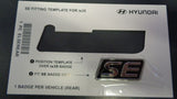 Hyundai IX35 Genuine Chrome And Black Boot Emblem New Part