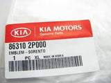 Kia Sorento Genuine Tailgate Emblem New Part