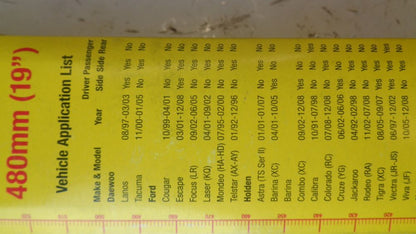Tridon Wiper Blade 480mm 19 inch suits Various Models New Part