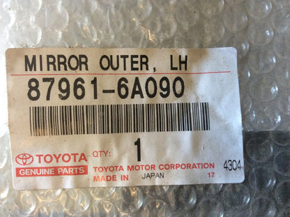 Toyota Landcruiser Prado Genuine left hand outer mirror glass New Part