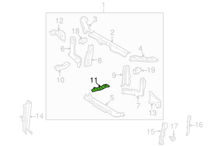 Toyota Kluger Genuine Left Hand Side Radiator Support Bracket New Part
