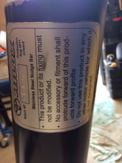 Nudge Bar Replacement suitable for Toyota Hilux USED