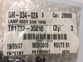 Toyota Hilux Genuine turn side guard indicator new part