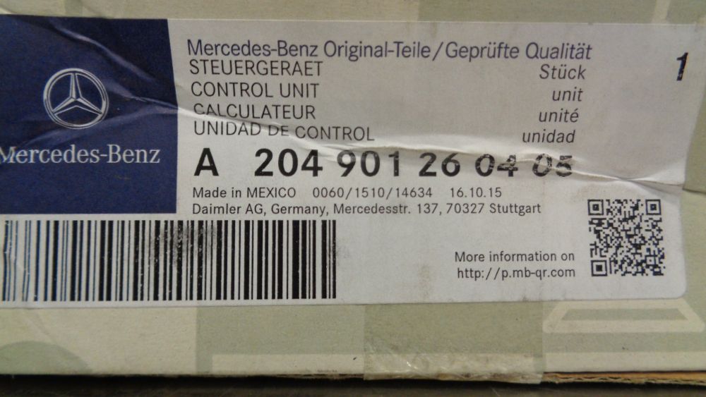 Mercedes-Benz C-Class Genuine Diesel Fuel Filter New Part