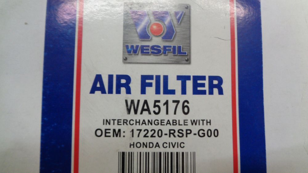 Wesfil Air Filter Suits Honda Civic New Part