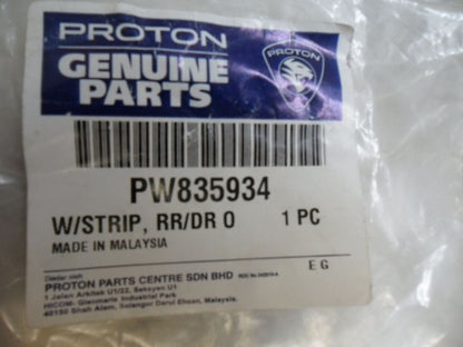 Proton Saga Genuine Left Hand Rear Weatherstrip New Part