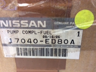 Nissan Tiida Genuine complete fuel pump new part