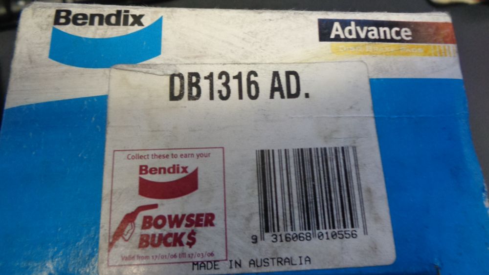 Bendix Front Brake Pad Set Suitable For Volkswagen Transporter New Part