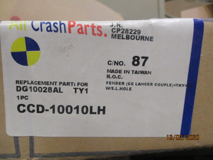 All Crash Left Hand Front Guard Suits Mitsubishi LH  Lancer CC Coupe New Part