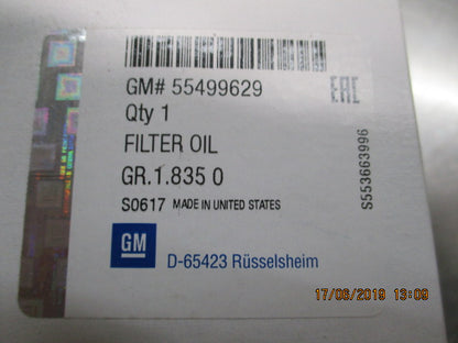 Holden Astra / Insigna Genuine Oil Filter New Part