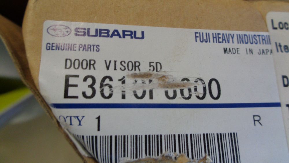 Subaru Impreza/XV  Genuine Weather shield Kit  INCOMPLETE New Part