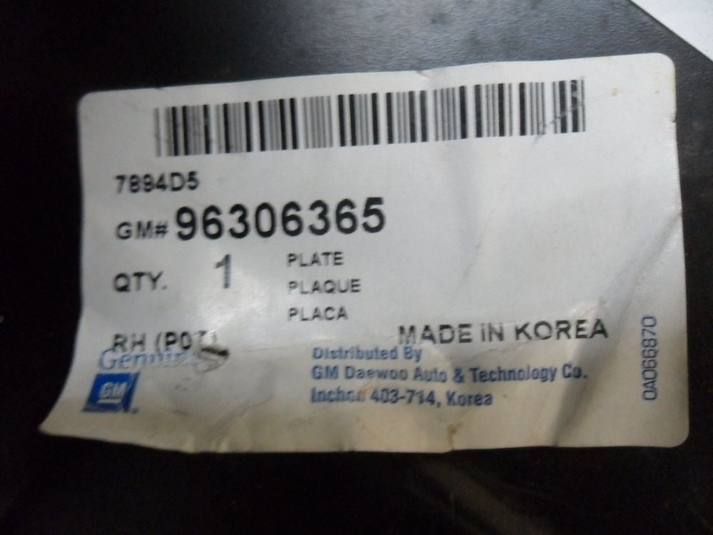 Daewoo Lanos Front Right Mudguard Mount Panel New Part