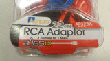 Aerpro AP323A 1M/2F RCA Blue Splitter New Part