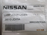 Nissan Dualis-Juke-Navara NP300-Qashqai-Xtrail Genuine Number Plate Light New Part