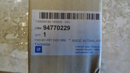 HOLDEN COLORADO/ISUZU D-MAX/GREAT WALL GENUINE GM FRONT BRAKE PADS NEW PART