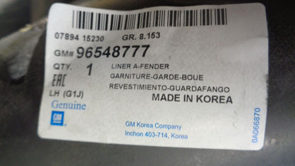 Holden Viva JF Genuine Left Hand Front Splash Guard New Part