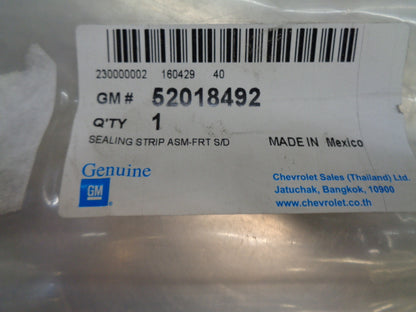 Holden RG Colorado Genuine Right Hand Front Door Seal Strip New Part