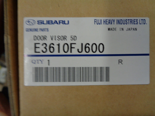 Subaru XV/Impreza Genuine Tinted Weather shield Set New Part
