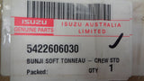 Isuzu D-Max D/C Genuine Bungie Tonneau No Headboard New Part