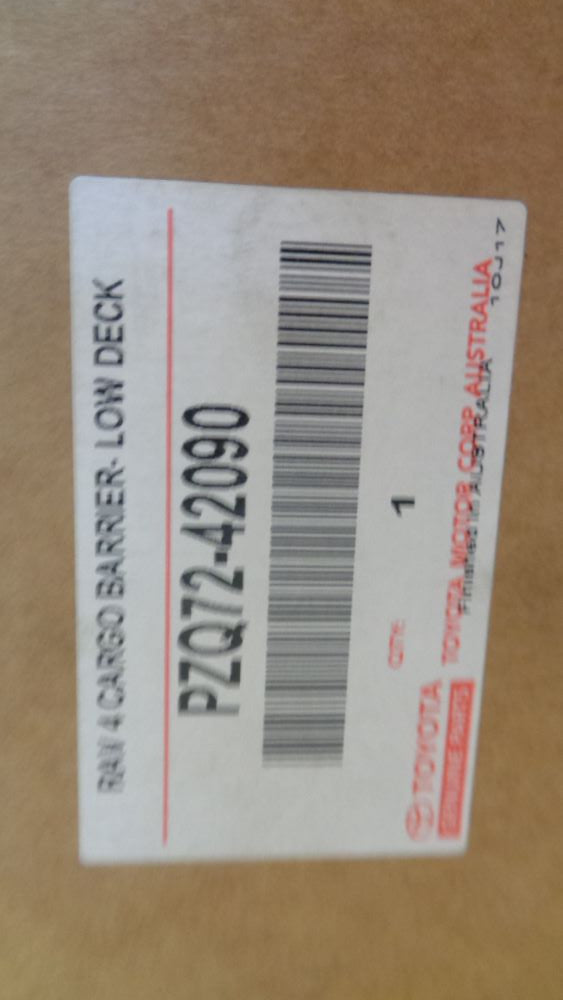 Toyota RAV4 Genuine Cargo Barrier Low Deck New Part