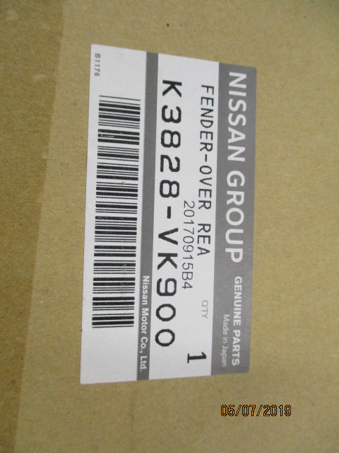 Nissan Navara D22 Dual Cab Genuine Right Hand Rear Flare Unpainted New Part