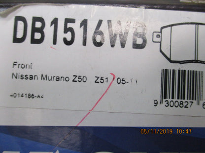 Wagner Front Brake Pad Set Suits Nissan Z50/Z51 Murano New Part