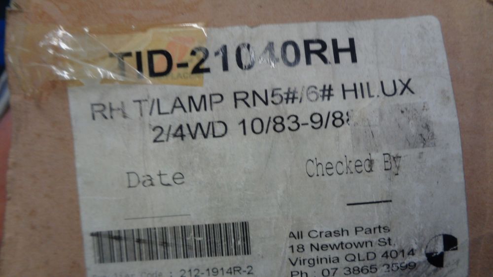 Depo Right (Driver) Tail Light Assy Suitable For Toyota Hilux New Part