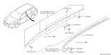 SUBARU LEGACY GENUINE LEFT AND RIGHT FRONT ROOF MOULDING NEW PART