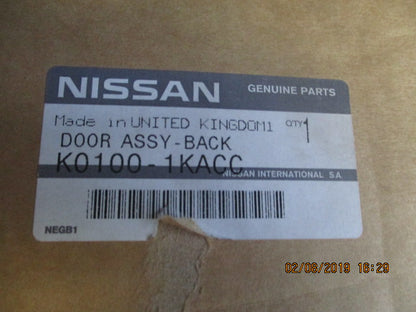 Nissan Juke F15 Genuine Rear Tail Gate Panel  New Part