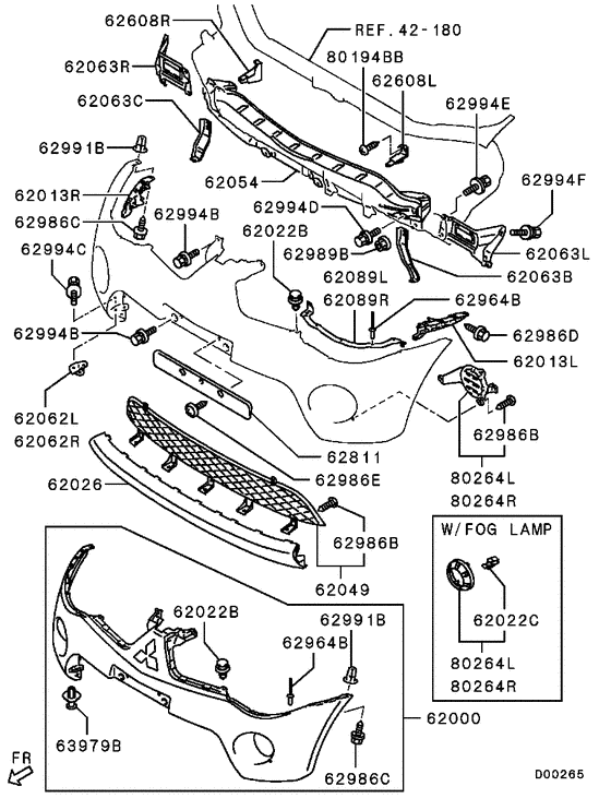 Mitsubishi Triton Genuine Left Hand Front Bumper Support New Part