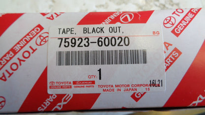 Toyota Landcruiser Genuine No 2 black out tape right hand new part