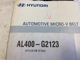 Hyundai Santa Fe Genuine A/C Belt 2000-2006 new part