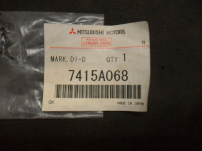 Mitsubishi Triton or Pajero - Genuine DI-D Rear Badge New Part