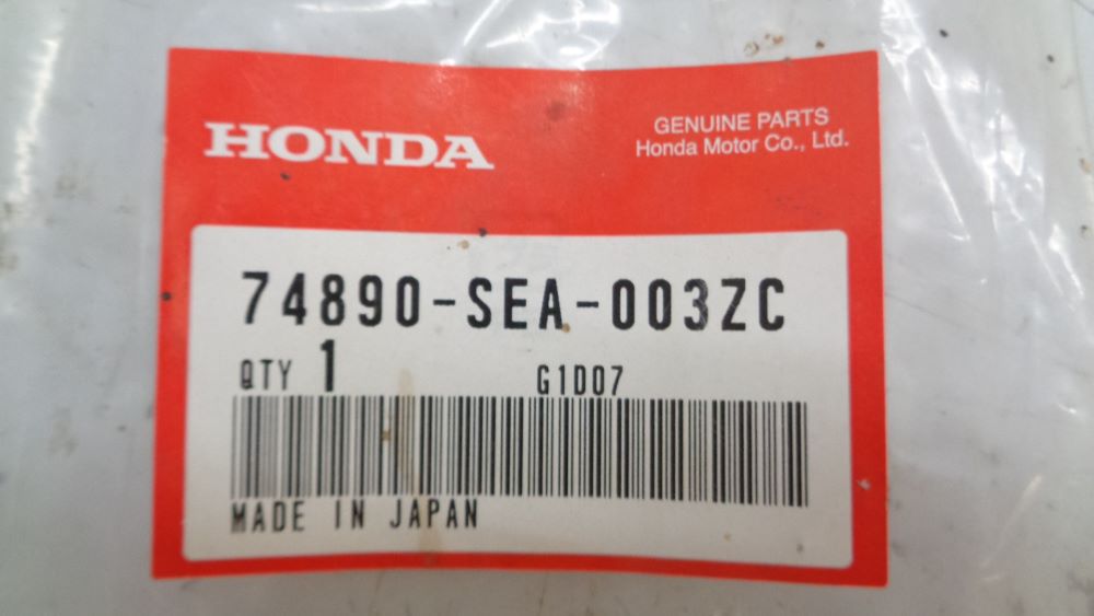 Honda Accord Genuine Rear Licence Garnish (Black Pearl) New Part