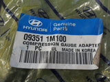 Hyundai Genuine Compression Gauge Adapter NEW PART