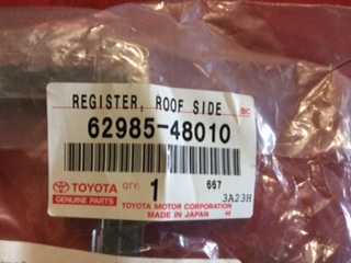 Toyota Kluger Genuine Base Right Air Outlet Duct New Part