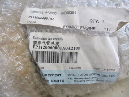 Foton Tunland Genuine Engine To Muffler Exhaust Pipe New Part