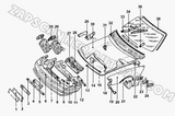 SUBARU LEGACY GENUINE FRONT BUMPER BAR LICENSE PLATE BRACKET NEW PART