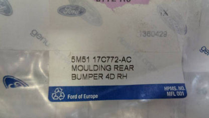 FORD FOCUS GENUINE RIGHT (DRIVER) REAR BUMPER BAR MOULD NEW PART