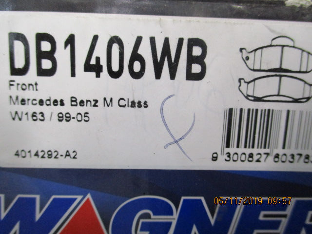 QFM/Wagner Genuine Front Brake Pad Set Suits Mercedes Benz New Part