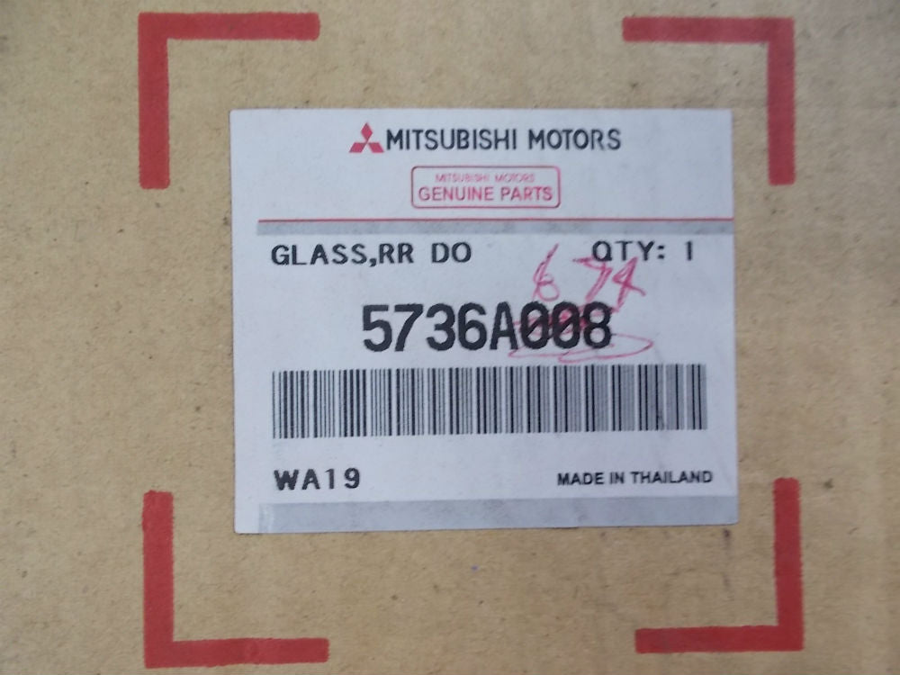 Mitsubishi Triton MN - ML Rear Right door glass